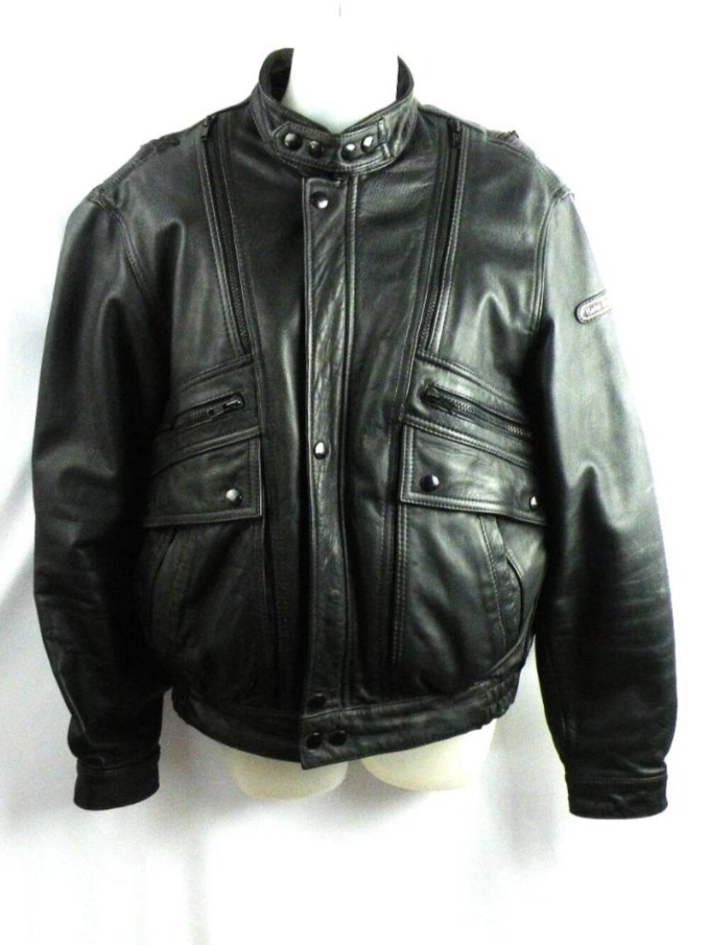Hein Gericke Echt Leder Leather Motorcycle Jacket with Removable Liner Size 40